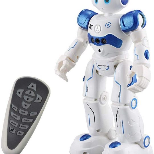 Threeking RC Robot Toy, Programmable Smart Sensing Music Robot Toy