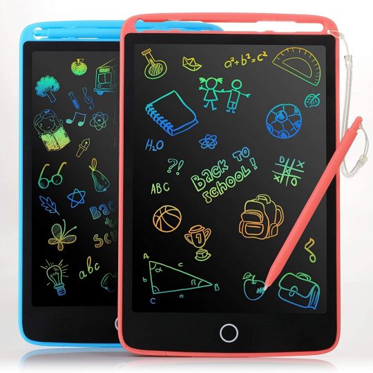 2 Pack LCD Writing Tablet - Colorful Screen Drawing Board 8.5inch Doodle Scribbler Pad Learning Educational Toy