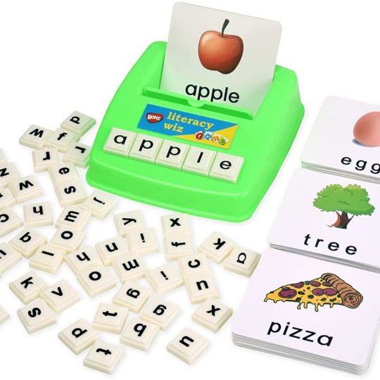 BOHS Literacy Wiz Fun Game -Lower Case Sight Words - 60 Flash Cards - Preschool Language Learning Educational Toys