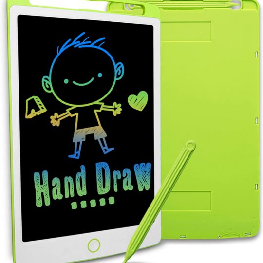 Richgv Colorful LCD Writing Tablet ,10 Inch Digital Ewriter with Lock, Electronic Graphic Tablet Portable Doodle Drawing Board.Paperless Message Memo Pad.