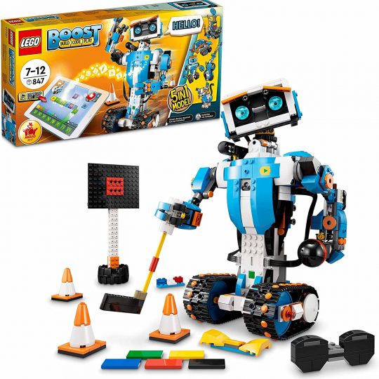 App Controlled Building Model with Programmable Interactive Robot Toy and Bluetooth Hub