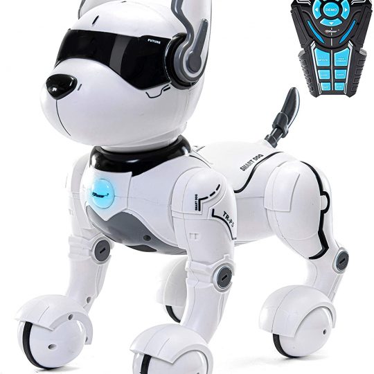 Top Race Remote Control Robot Dog Toy for Kids, Interactive & Smart Dancing to Beat Puppy Robot